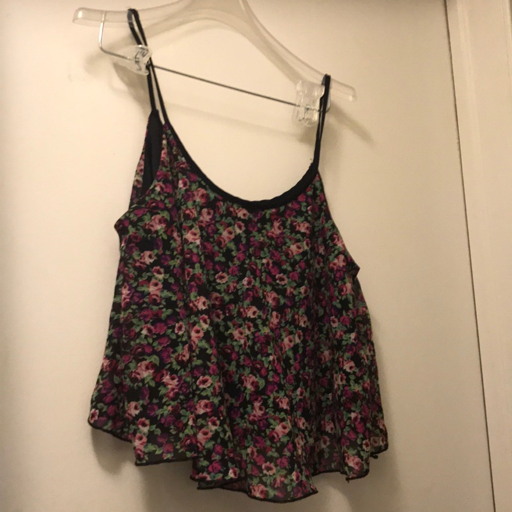 LA:Hearts floral tank top